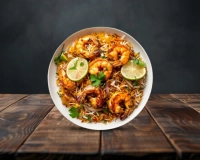 Crevettes biryani